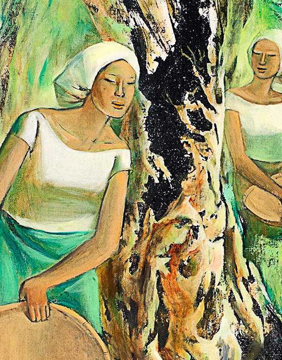 Anita Magsaysay Ho – Three Women with Baskets 1